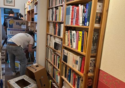 Bücher Entrümpelung Vorher